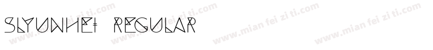 Slyunhei Regular字体转换